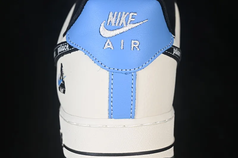 All categories Nk Air Force 1 Air Force series Nk Air Force 1 Low Air Force low-top Nike Air Force 1'07 Low Black, beige and blue contrast Air Force 1 low-top casual sneakers DW8806-005